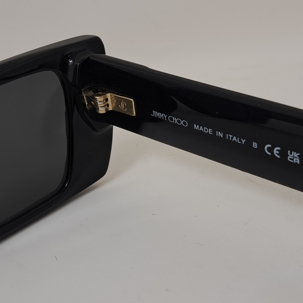 NWT Jimmy Choo Avenue Motif Tatum Sunglasses Matte Black Gray JC5009 53-17-140 - Picture 12 of 15